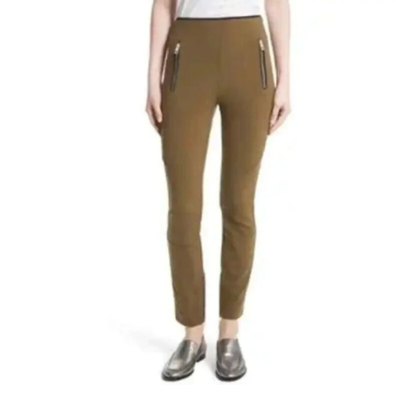 RAG & BONE Collier High-Rise Pants in Olive Green Women’s Size 6 - Picture 1 of 12
